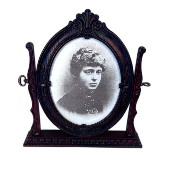 Source Unknown Other - Oval Antique Victorian Look Art Deco Syroco Style Swing Tilt Frame Tabletop NEW